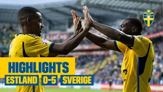 Highlights: Estland - Sverige 0-5 | EM-kval | Storvinst i Tallinn