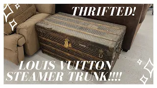 The thrift of a lifetime! This is what we thrifters dream of, a Louis Vuitton Steamer Trunk!