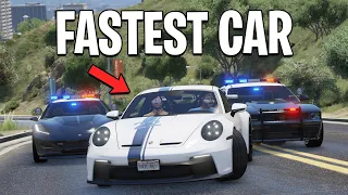 Running From Cops In The Fastest Cars on GTA 5 RP