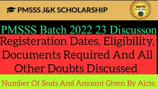 PMSSS 2022 23 Registeration Dates, Eligibility, Docs Req |All Information Shared|