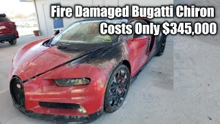 1st Fire Damaged Bugatti Chiron Is Up For Grabs $345,000