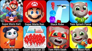 Tom Gold Run,Super Mario Run,Tom Gold Run,Super Mario Kart,Stack Rider,Tom Splash Force,Tom...