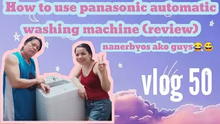How To Use Panasonic Automatic Washing Machine (review) || Gemma's Vlog