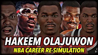 HAKEEM OLAJUWON'S NBA CAREER RE-SIMULATION | GREATEST CENTER OF ALL TIME? | NBA 2K21