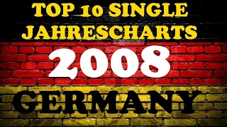 TOP 10 Single Jahrescharts Deutschland 2008 | Year-End Single Charts Germany 2008 | ChartExpress