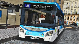 OMSI 2 Saint-Servan v2 | Ligne 21 P+R Ronoé → Thiers-Victor Hugo | Iveco Urbanway BHNS.