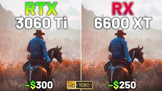 10 Games on RTX 3060 Ti vs RX 6600 XT in 2023 - 1080p