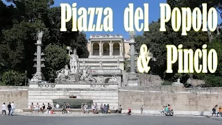 Италия:  Рим, площадь Piazza del Popolo и холм Pincio