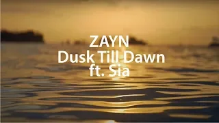 ZAYN - Dusk Till Dawn ft. Sia(Lyrics) перевод на русском