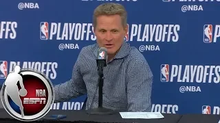 [FULL] Steve Kerr credits Pelicans for big Game 3 win over Warriors: 'I applaud them' | NBA on ESPN