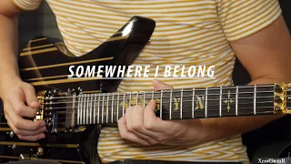 Linkin Park - Somewhere I belong - Guitar Cover HD (Ext. Intro + Solo)