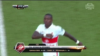 Quincy Promes' goal. Amkar vs Spartak | RPL 2015/16