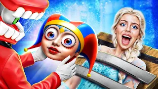 How to Become Pomni in Amazing Digital Circus! Frozen Extreme Makeover for Pomni!