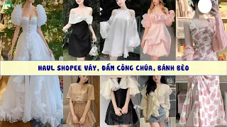 Tổng hợp review đầm váy bánh bèo, công chúa thích hợp đi tiệc, chụp kỉ yếu    | SHOPEE HAUL #14