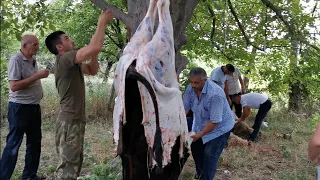 Kənd kababçıları kənd toyunda.