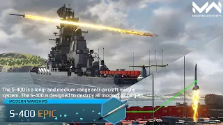 S-400 | RF Admiral Isakov Locked Air Defense Full Test and Review | Modern Warships