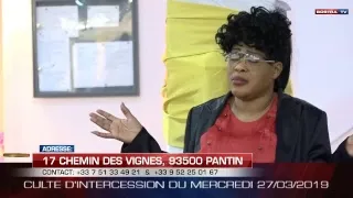 PRIERE D'INTERCESSION DU MERCREDI 27/03/2019