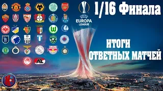 Футбол.Лига Европы 2019/20 Итоги Ответных матчей 1/16 ФИНАЛА Определены все команды 1/8 финала