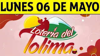 Resultados Lotería del TOLIMA Lunes 6 de Mayo de 2024  PREMIO MAYOR 😱💰🚨