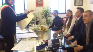 Matrimonio civile in comune di Trento 28.01.2016