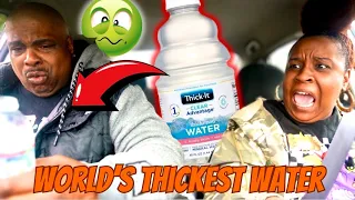 REPLACING My Fiancé's WATER With THE WORLDS THICKEST WATER PRANK!! *HILARIOUS REACTION*