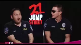 21 Jump Street HILARIOUS interview with Jonah Hill and Channing Tatum