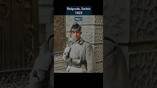 Upscaled & Colorized Footage From Belgrade in Serbia!❤️ #colorized #historical #serbia