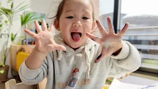 PAINTING PARTY: Family Fun with our Toddler and Baby! (2 under 2 | 23 months & 6 months)