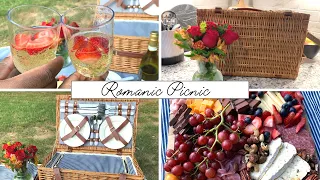 ROMANTIC PICNIC PREP + SET UP! Charcuterie, Flowers, and Wine🥂