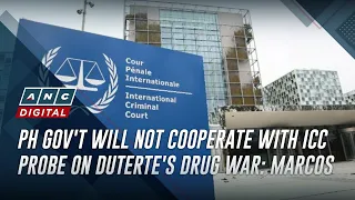 PH gov't will not cooperate with ICC probe on Duterte's drug war: Marcos | ANC