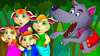 The Wolf and the Seven Goats / Cartoons / Bedtime / Bedtime Stories for Kids