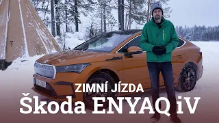 Jak si Škoda Enyaq vede na sněhu a jakou má v zimě spotřebu? Vyzkoušeli jsme to ve Švédsku