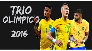 Trio - Gabriel Jesus - Neymar - Gabigol  Brazil 2016