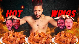 die SCHÄRFSTEN CHICKEN WINGS der WELT😱🔥 Wer hält mehr aus?