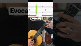 Simple song everyone will love 😌 First section of Evocation Merlin #guitar #tabs #shorts