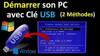 COMMENT DEMARRER SON PC AVEC UNE CLE USB