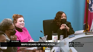 12/13/22 MNPS Board of Education