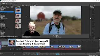 Create Depth of Field in Sony Vegas 18 using Bezier Mask and Motion Tracking