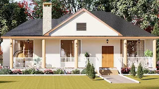 Beautiful 2 bedroom house design, layout, interior and exterior