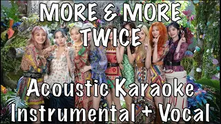 TWICE MORE & MORE acoustic karaoke instrumental plus guide vocal