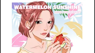 [PLAYLIST] Watermelon Sunshine ✨🍉☀️ (Summer vibes Krnb / Khh playlist) (여름 분위기 재생 목록) | 8 songs