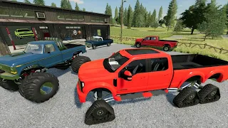 Turning old boring trucks into Monster Trucks | Farming Simulator 22