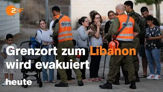 heute 19:00 Uhr 20.10.23 Evakuierung Nord-Israel, ZDF-Politbarometer, Gaspreis Deutschland (english)