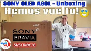 Sony BRAVIA XR OLED A80L Unboxing - El Televisor con inteligencia COGNITIVA