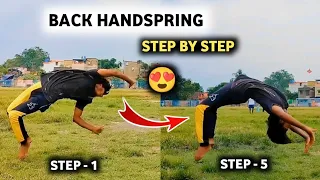 backhandspring tutorial in Hindi 🔥 how to do a backflip tutorial 2023| tubu Michael | learn backflip
