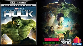 The Incredible Hulk 2008 4K Edition (Review and Unboxing) (Edward Norton) Digital Code Giveaway