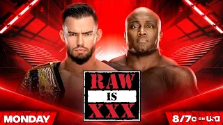 AUSTIN THEORY VS BOBBYLASHLEY FOR THE UNITED STATES CHAMPIONSHIP MATCH ON RAW IS 30 YEARS CELEBRATE