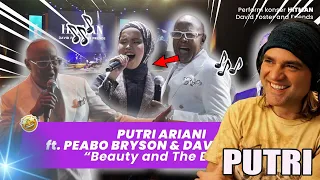 Putri Ariani Reaction ft Peabo Bryson - Beauty and the Beast (David Foster n Friends in Asia 2023)