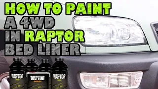 How to paint a 4WD in Raptor Bed Liner