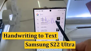 How To Convert Handwriting To Text on Samsung Galaxy S22 Ultra | S Pen Handwrite S22 Ultra